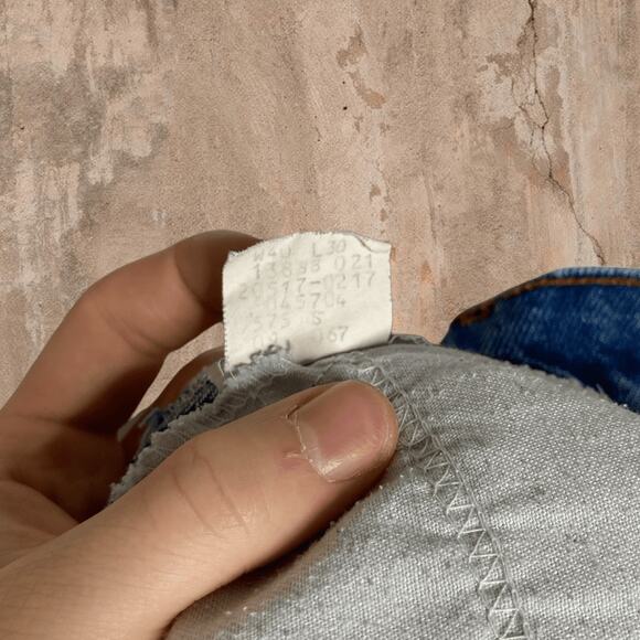 Vintage Orange Tab Levis 517 Jeans Bootcut Flared Made in USA Medium Wash 70s - Picture 6 of 6